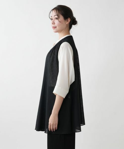 Leilian PLUS HOUSE / レリアンプラスハウス テーラードジャケット | ロングニットベスト【MUSE BY ROCHAS Premiere】 | 詳細5