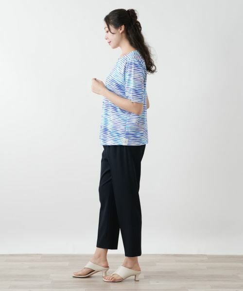 Leilian PLUS HOUSE / レリアンプラスハウス カットソー | プリントクルーネックカットソー【MUSE BY ROCHAS Premiere】 | 詳細5