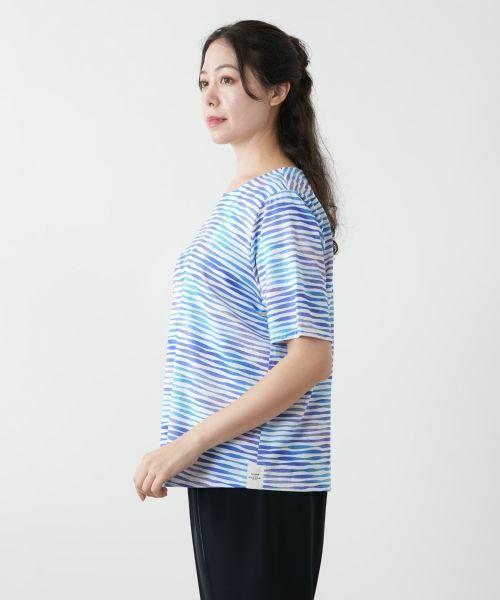 Leilian PLUS HOUSE / レリアンプラスハウス カットソー | プリントクルーネックカットソー【MUSE BY ROCHAS Premiere】 | 詳細8