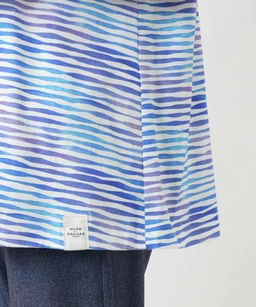 Leilian PLUS HOUSE / レリアンプラスハウス カットソー | プリント変形ネックカットソー【MUSE BY ROCHAS Premiere】 | 詳細14