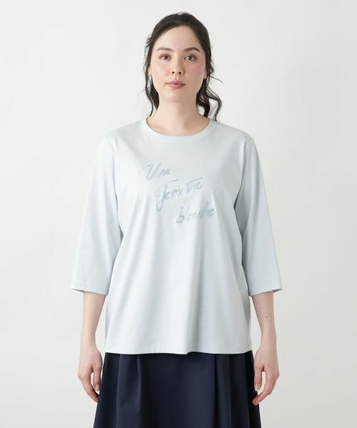 Leilian PLUS HOUSE / レリアンプラスハウス カットソー | 【店舗人気】刺繍クルーネックカットソー【MUSE BY ROCHAS Premiere】 | 詳細10