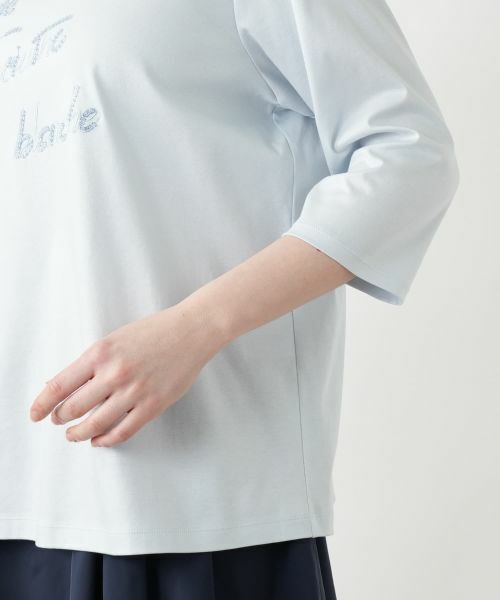 Leilian PLUS HOUSE / レリアンプラスハウス カットソー | 【店舗人気】刺繍クルーネックカットソー【MUSE BY ROCHAS Premiere】 | 詳細16