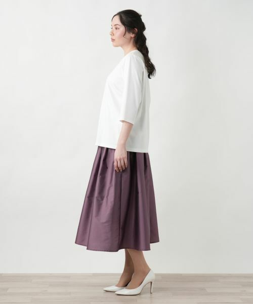 Leilian PLUS HOUSE / レリアンプラスハウス カットソー | 【店舗人気】刺繍クルーネックカットソー【MUSE BY ROCHAS Premiere】 | 詳細2