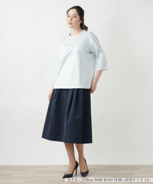 Leilian PLUS HOUSE / レリアンプラスハウス カットソー | 【店舗人気】刺繍クルーネックカットソー【MUSE BY ROCHAS Premiere】 | 詳細7