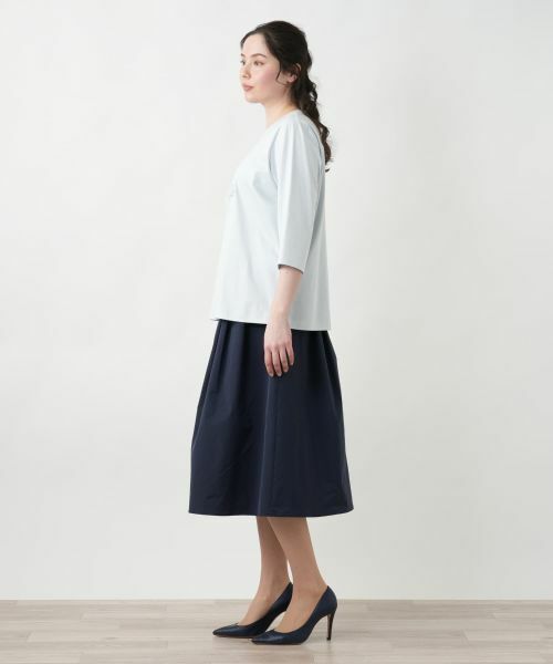 Leilian PLUS HOUSE / レリアンプラスハウス カットソー | 【店舗人気】刺繍クルーネックカットソー【MUSE BY ROCHAS Premiere】 | 詳細8