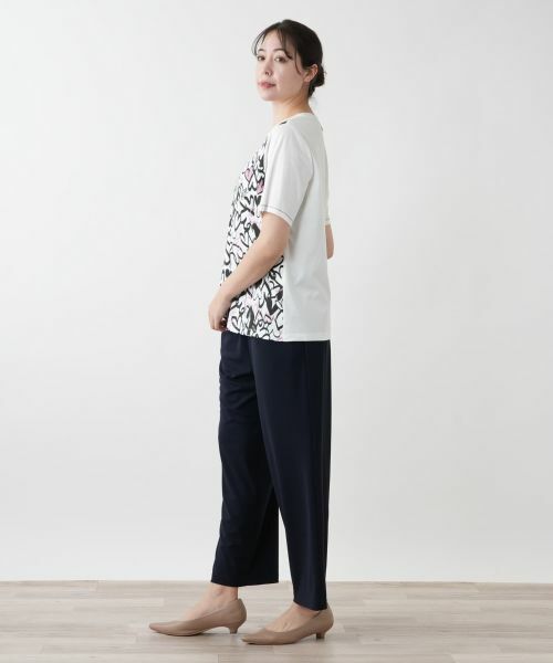 Leilian PLUS HOUSE / レリアンプラスハウス カットソー | 【店舗人気】プリントカットソー【MUSE BY ROCHAS Premiere】 | 詳細2