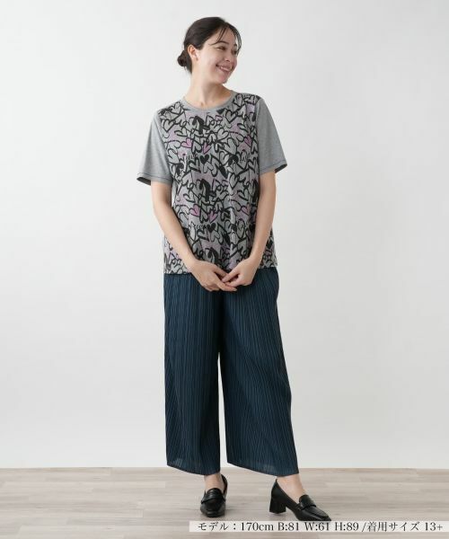 Leilian PLUS HOUSE / レリアンプラスハウス カットソー | 【店舗人気】プリントカットソー【MUSE BY ROCHAS Premiere】 | 詳細4