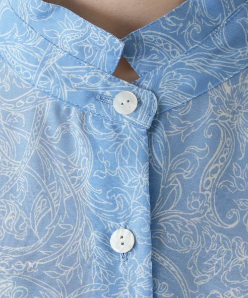 Leilian PLUS HOUSE / レリアンプラスハウス シャツ・ブラウス | 【店舗人気】ペイズリースタンドカラーブラウス | 詳細14