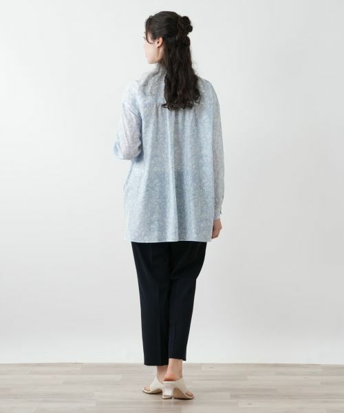 Leilian PLUS HOUSE / レリアンプラスハウス シャツ・ブラウス | 【店舗人気】ペイズリースタンドカラーブラウス | 詳細3