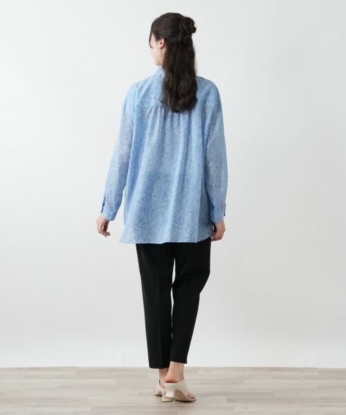 Leilian PLUS HOUSE / レリアンプラスハウス シャツ・ブラウス | 【店舗人気】ペイズリースタンドカラーブラウス | 詳細6