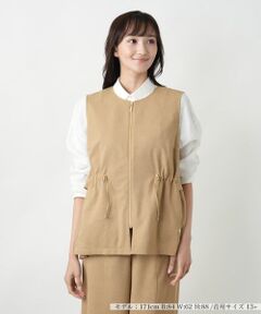 Leilian PLUS HOUSE / レリアンプラスハウス テーラードジャケット | 【店舗人気】レイヤード風ジップベスト