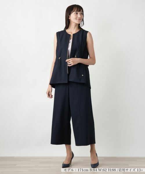 Leilian PLUS HOUSE / レリアンプラスハウス テーラードジャケット | 【店舗人気】レイヤード風ジップベスト | 詳細1