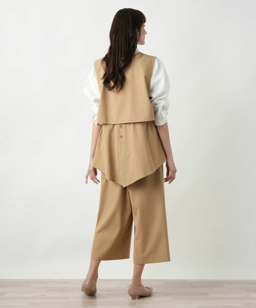 Leilian PLUS HOUSE / レリアンプラスハウス テーラードジャケット | 【店舗人気】レイヤード風ジップベスト | 詳細16