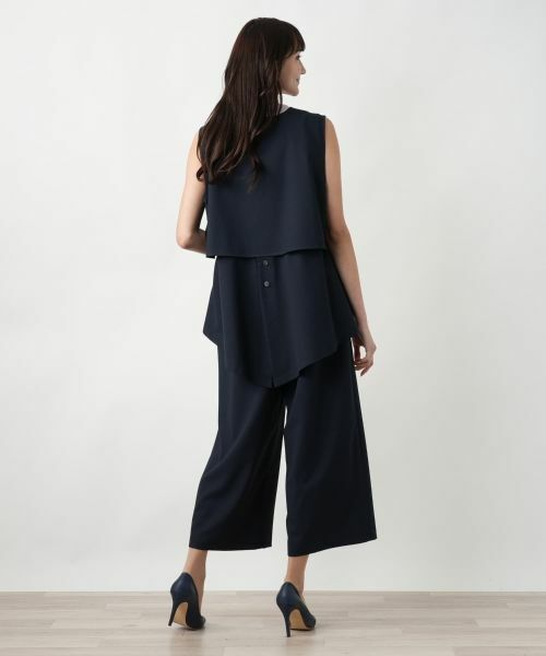 Leilian PLUS HOUSE / レリアンプラスハウス テーラードジャケット | 【店舗人気】レイヤード風ジップベスト | 詳細3