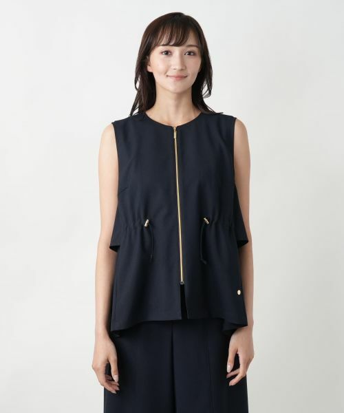 Leilian PLUS HOUSE / レリアンプラスハウス テーラードジャケット | 【店舗人気】レイヤード風ジップベスト | 詳細4