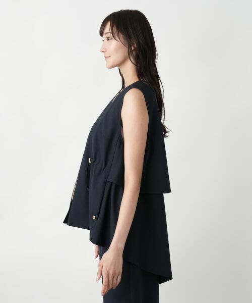 Leilian PLUS HOUSE / レリアンプラスハウス テーラードジャケット | 【店舗人気】レイヤード風ジップベスト | 詳細5