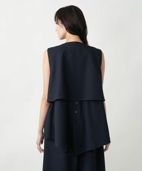 Leilian PLUS HOUSE / レリアンプラスハウス テーラードジャケット | 【店舗人気】レイヤード風ジップベスト | 詳細6
