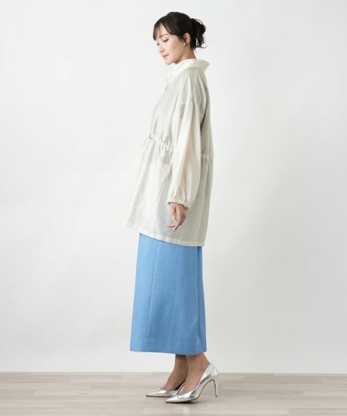 Leilian PLUS HOUSE / レリアンプラスハウス ドロストチュニックブラウス セール】 チュニックブラウス【Leilian WHITE LABEL】 （シャツ