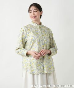 Leilian PLUS HOUSE / レリアンプラスハウス シャツ・ブラウス | 【店舗人気】リバティプリントブラウス【Liberty】
