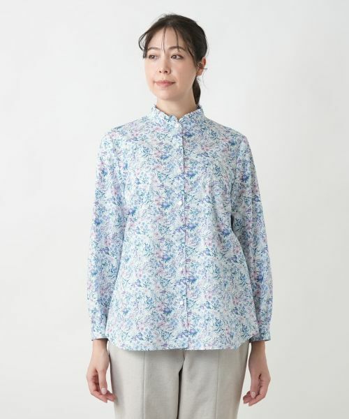Leilian PLUS HOUSE / レリアンプラスハウス シャツ・ブラウス | 【店舗人気】リバティプリントブラウス【Liberty】 | 詳細7