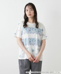 【店舗人気】プリントクルーネックカットソー