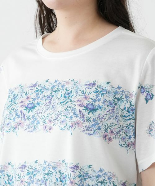Leilian PLUS HOUSE / レリアンプラスハウス カットソー | 【店舗人気】プリントクルーネックカットソー | 詳細10