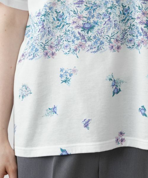 Leilian PLUS HOUSE / レリアンプラスハウス カットソー | 【店舗人気】プリントクルーネックカットソー | 詳細13