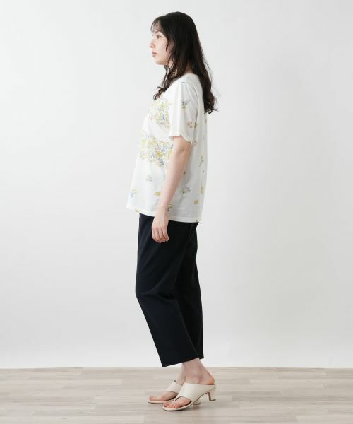 Leilian PLUS HOUSE / レリアンプラスハウス カットソー | 【店舗人気】プリントクルーネックカットソー | 詳細2