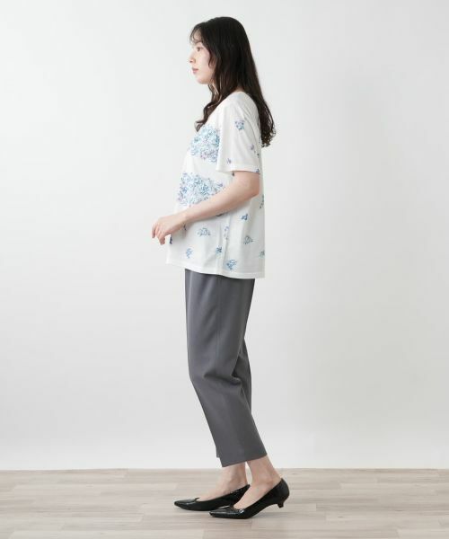 Leilian PLUS HOUSE / レリアンプラスハウス カットソー | 【店舗人気】プリントクルーネックカットソー | 詳細5