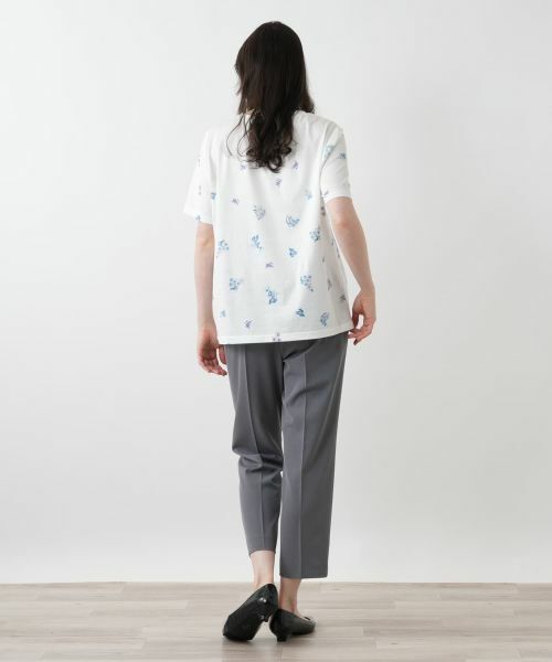 Leilian PLUS HOUSE / レリアンプラスハウス カットソー | 【店舗人気】プリントクルーネックカットソー | 詳細6