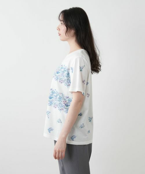 Leilian PLUS HOUSE / レリアンプラスハウス カットソー | 【店舗人気】プリントクルーネックカットソー | 詳細8