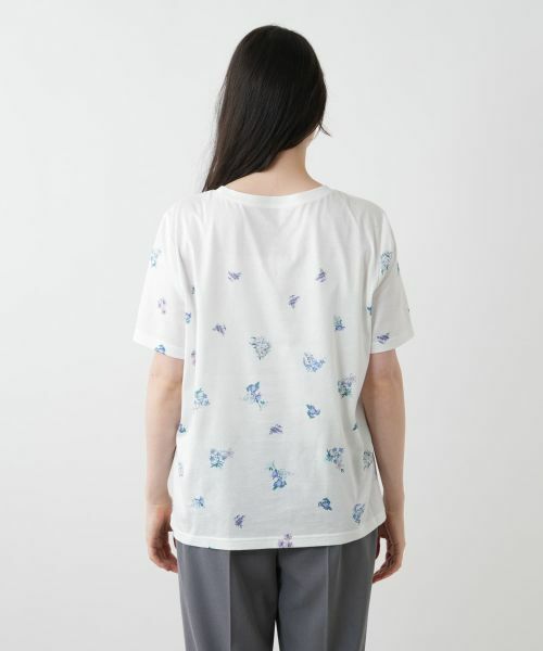 Leilian PLUS HOUSE / レリアンプラスハウス カットソー | 【店舗人気】プリントクルーネックカットソー | 詳細9