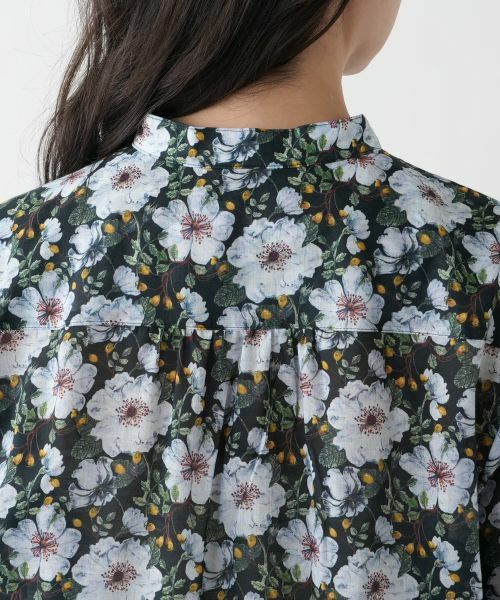 Leilian PLUS HOUSE / レリアンプラスハウス シャツ・ブラウス | プリントバンドカラーブラウス | 詳細8