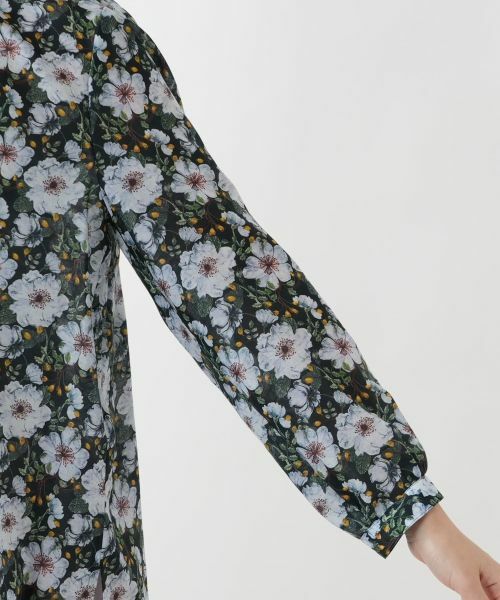 Leilian PLUS HOUSE / レリアンプラスハウス シャツ・ブラウス | プリントバンドカラーブラウス | 詳細9