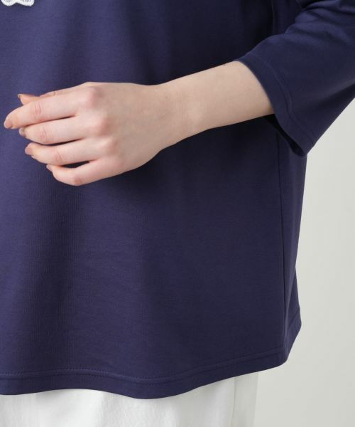 Leilian PLUS HOUSE / レリアンプラスハウス カットソー | 【店舗人気】フラワーモチーフ七分袖カットソー | 詳細13