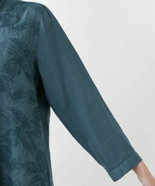 Leilian PLUS HOUSE / レリアンプラスハウス シャツ・ブラウス | 刺繍バンドカラーブラウス【ROSSO35】 | 詳細12