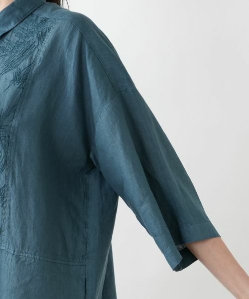 Leilian PLUS HOUSE / レリアンプラスハウス シャツ・ブラウス | 刺繍比翼ブラウス【ROSSO35】 | 詳細13