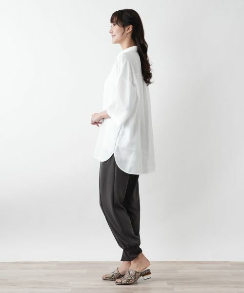 Leilian PLUS HOUSE / レリアンプラスハウス シャツ・ブラウス | 刺繍比翼ブラウス【ROSSO35】 | 詳細2