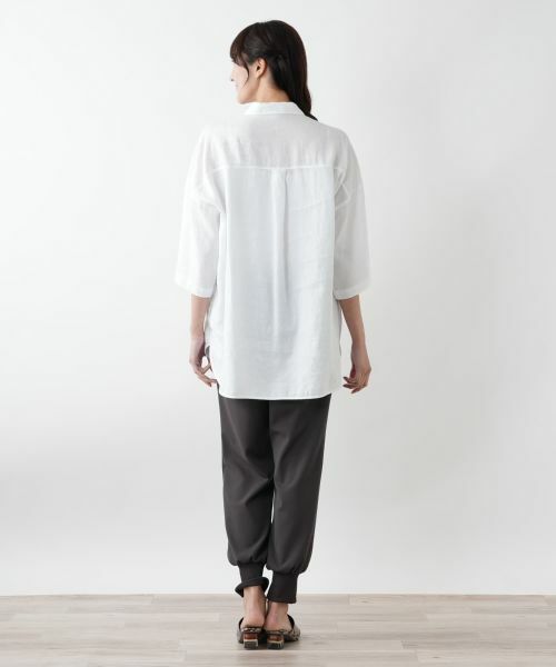 Leilian PLUS HOUSE / レリアンプラスハウス シャツ・ブラウス | 刺繍比翼ブラウス【ROSSO35】 | 詳細3