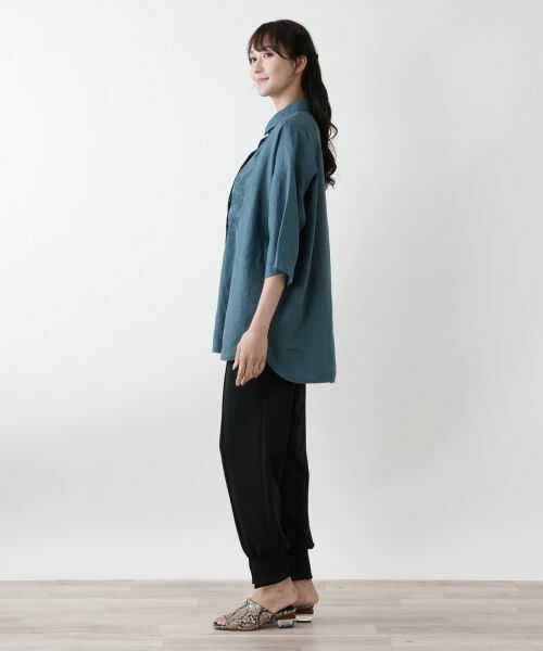 Leilian PLUS HOUSE / レリアンプラスハウス シャツ・ブラウス | 刺繍比翼ブラウス【ROSSO35】 | 詳細5