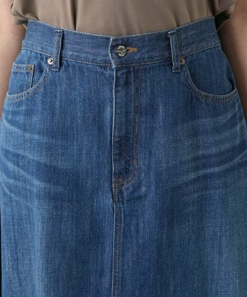 Leilian PLUS HOUSE / レリアンプラスハウス ミニ・ひざ丈スカート | 【店舗人気】デニムフレアスカート【L JEANS】 | 詳細7