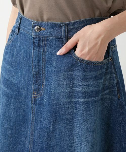 Leilian PLUS HOUSE / レリアンプラスハウス ミニ・ひざ丈スカート | 【店舗人気】デニムフレアスカート【L JEANS】 | 詳細8