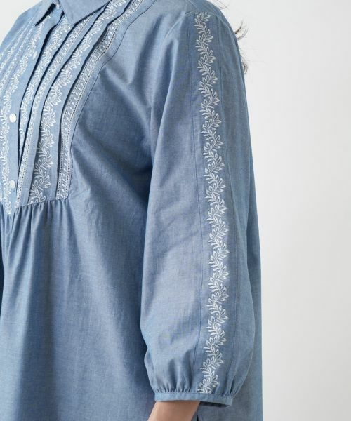 Leilian PLUS HOUSE / レリアンプラスハウス シャツ・ブラウス | 【店舗人気】刺繍ギャザーブラウス【Leilian WHITE LABEL】 | 詳細13