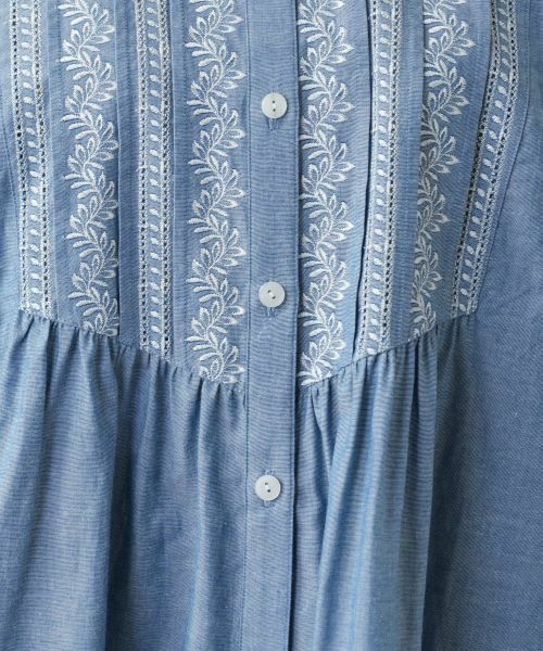 Leilian PLUS HOUSE / レリアンプラスハウス シャツ・ブラウス | 【店舗人気】刺繍ギャザーブラウス【Leilian WHITE LABEL】 | 詳細16