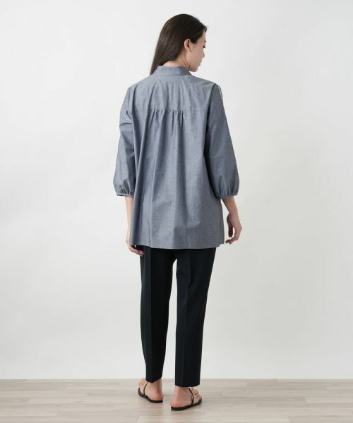 Leilian PLUS HOUSE / レリアンプラスハウス シャツ・ブラウス | 【店舗人気】刺繍ギャザーブラウス【Leilian WHITE LABEL】 | 詳細3