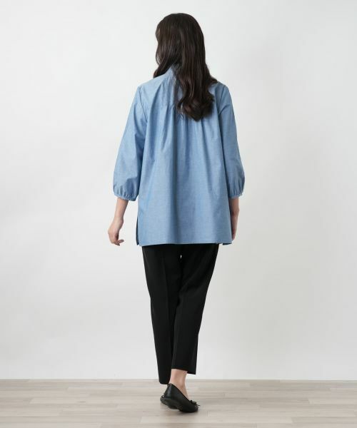 Leilian PLUS HOUSE / レリアンプラスハウス シャツ・ブラウス | 【店舗人気】刺繍ギャザーブラウス【Leilian WHITE LABEL】 | 詳細6