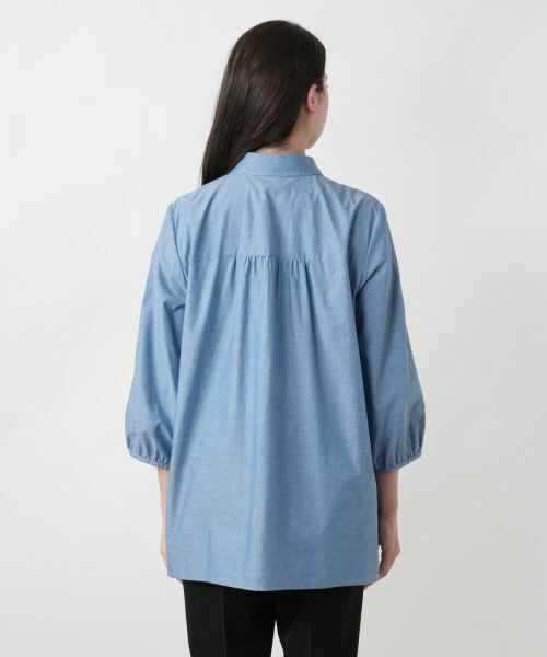 Leilian PLUS HOUSE / レリアンプラスハウス シャツ・ブラウス | 【店舗人気】刺繍ギャザーブラウス【Leilian WHITE LABEL】 | 詳細9