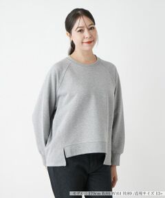 Leilian PLUS HOUSE / レリアンプラスハウス スウェット | 【店舗人気】イレギュラーヘムプルオーバー【プラス企画】