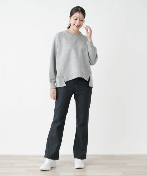Leilian PLUS HOUSE / レリアンプラスハウス スウェット | 【店舗人気】イレギュラーヘムプルオーバー【プラス企画】 | 詳細1