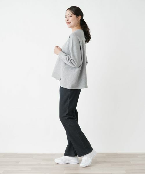 Leilian PLUS HOUSE / レリアンプラスハウス スウェット | 【店舗人気】イレギュラーヘムプルオーバー【プラス企画】 | 詳細2